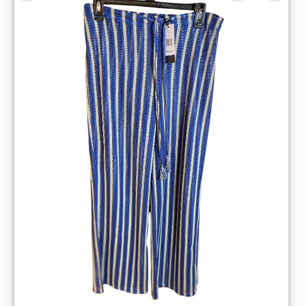Marina Blu Wide‎ Leg Mesh Pants Swimsuit Coverup NWT. Size medium